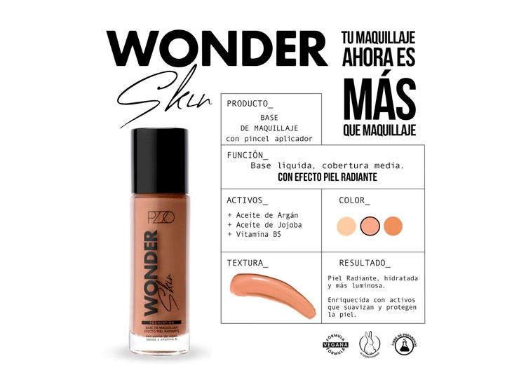 BASE DE MAQUILLAJE PETRIZZIO WONDER PIEL RADIANTE 35 ML - 3