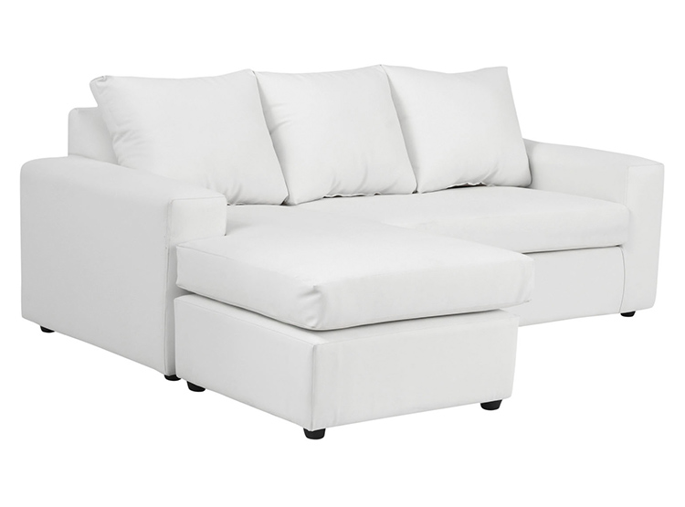 SET DE MUEBLES BODEVIR SOFÁ SECCIONAL BI-L PU 3 CUERPOS + POUFS - 5