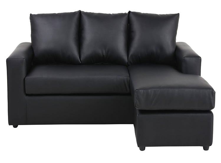 SET DE MUEBLES BODEVIR SOFÁ SECCIONAL BI-L PU 3 CUERPOS + POUFS - 2