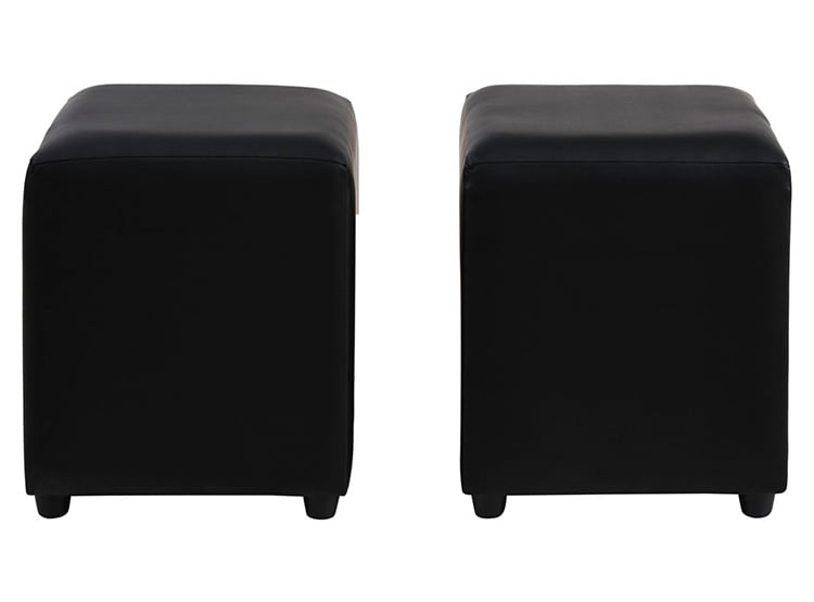 SET DE MUEBLES BODEVIR SOFÁ SECCIONAL BI-L PU 3 CUERPOS + POUFS - 6