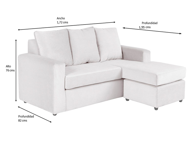 SOFÁ SECCIONAL BODEVIR BI-L PU 3 CUERPOS - 4