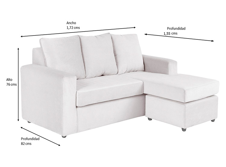 SOFÁ SECCIONAL BODEVIR BI-L PU 3 CUERPOS - 5