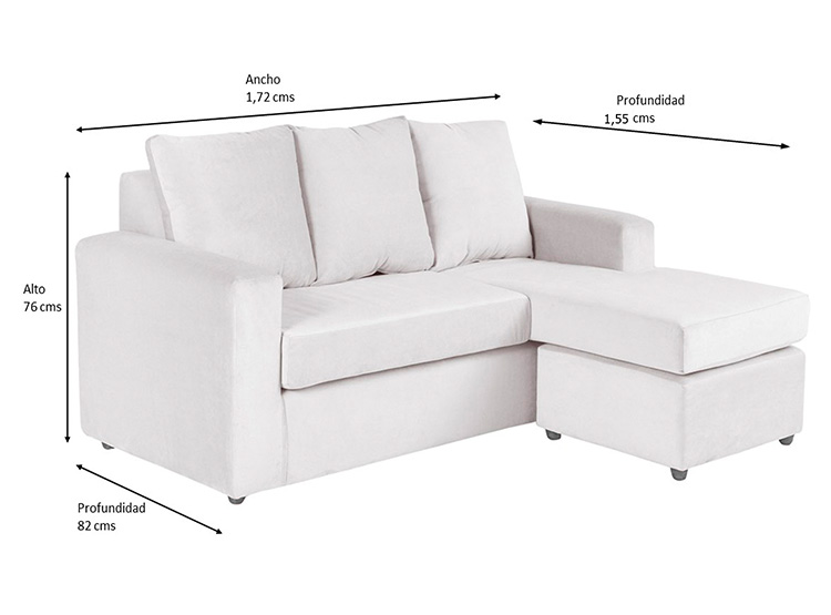 SOFÁ SECCIONAL BODEVIR BI-L PU 3 CUERPOS - 5