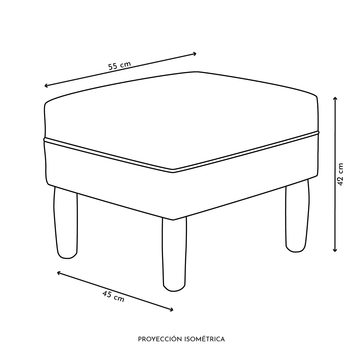 POUF BODEVIR SKY PU - 3
