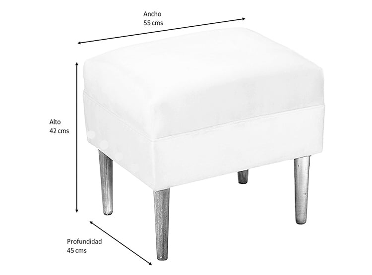 SET 2 POUF BODEVIR SKY PU - 4