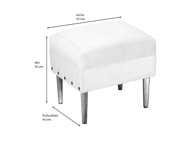 POUF BODEVIR PROVENZA FELPA - 4