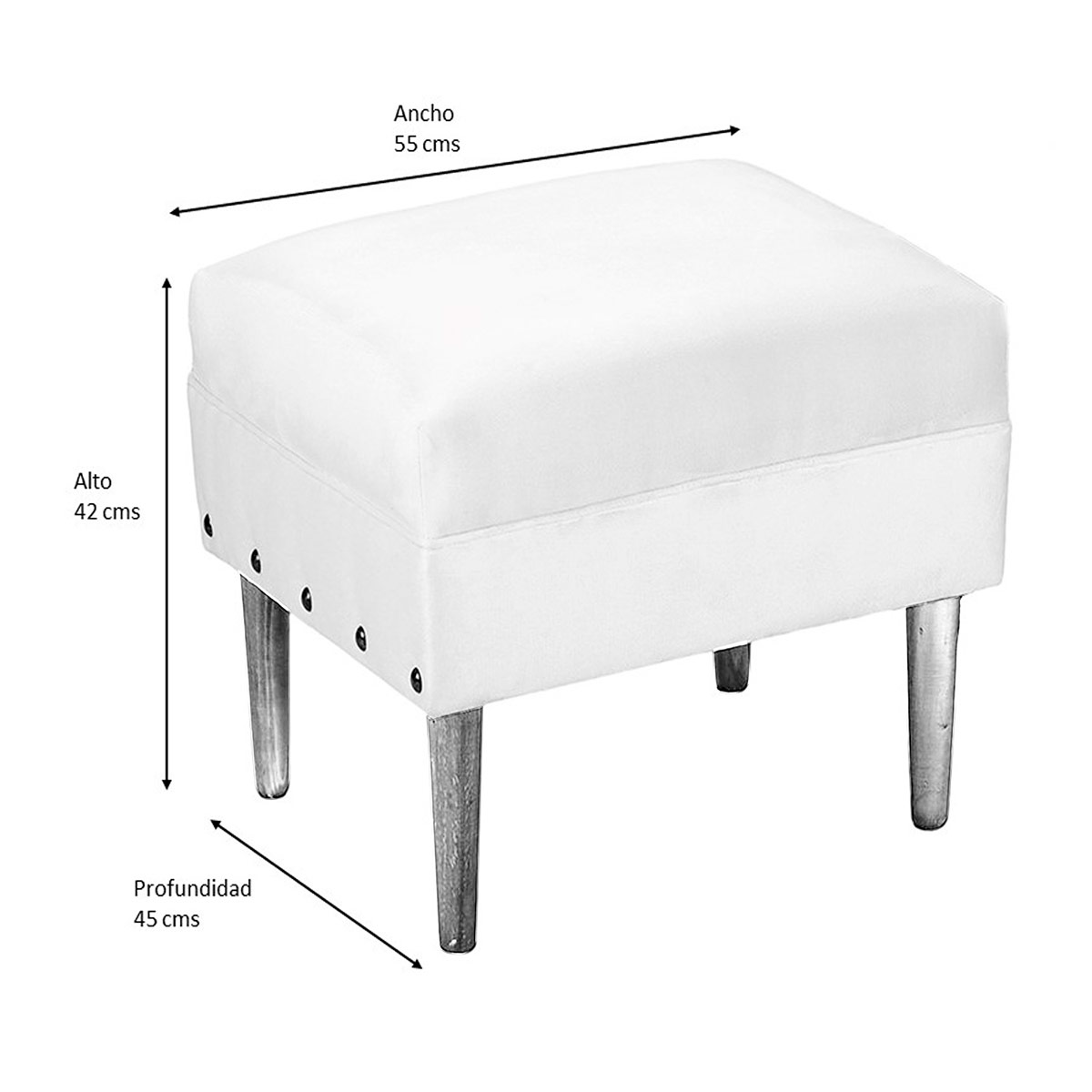 SET 2 POUF BODEVIR PROVENZA FELPA - 4