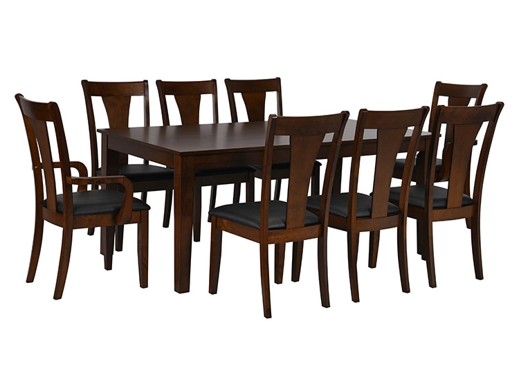 JUEGO DE COMEDOR CIC THOMAS 6 SILLAS 2 SITIALES CAFÉ - 2