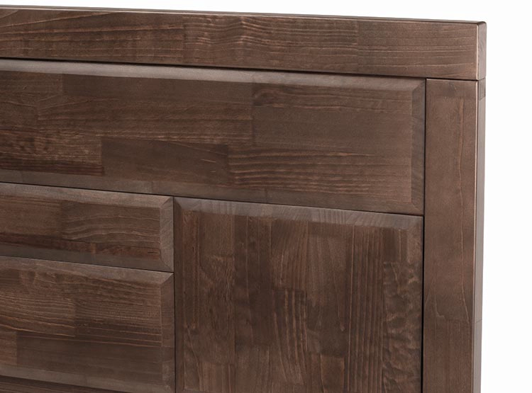 SET DE MUEBLES ROSEN DORMITORIO DOLCE 1.5 PLAZAS MADERA CHOCOLATE - 3