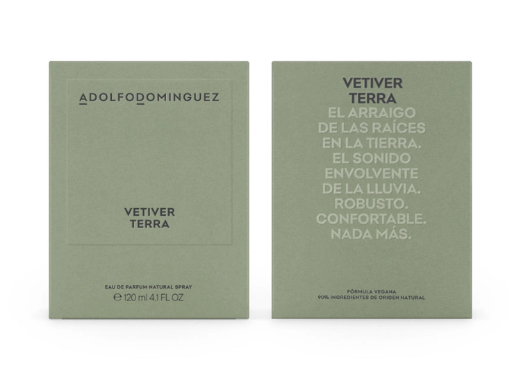 PERFUME ADOLFO DOMINGUEZ VETIVER TERRA HOMBRE EDP 120 ML - 3
