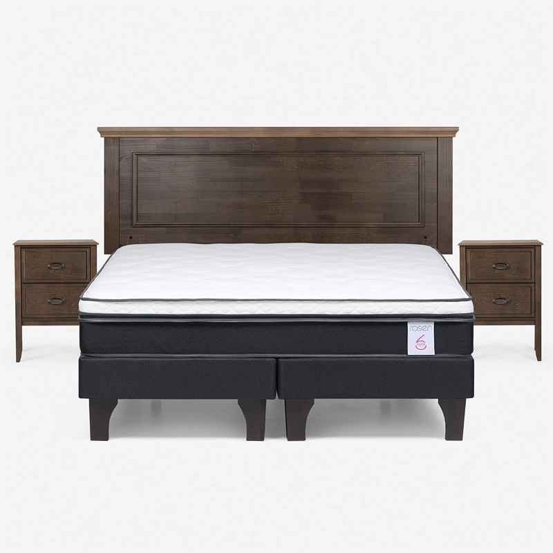 JUEGO DE DORMITORIO ROSEN CAMA EUROPEA NEW STYLE 6 BD KING + SET ANNA - 1