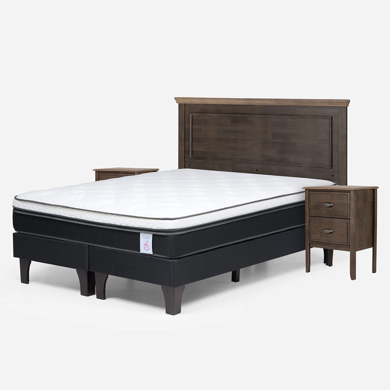 JUEGO DE DORMITORIO ROSEN CAMA EUROPEA NEW STYLE 6 BD KING + SET ANNA - 2