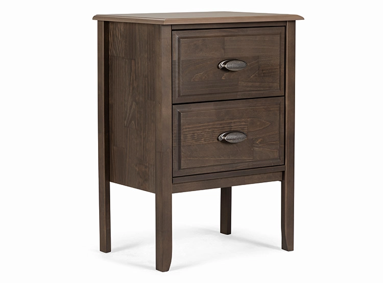 SET DE MUEBLES ROSEN DORMITORIO ANNA 2 PLAZAS MADERA CAFÉ - 3