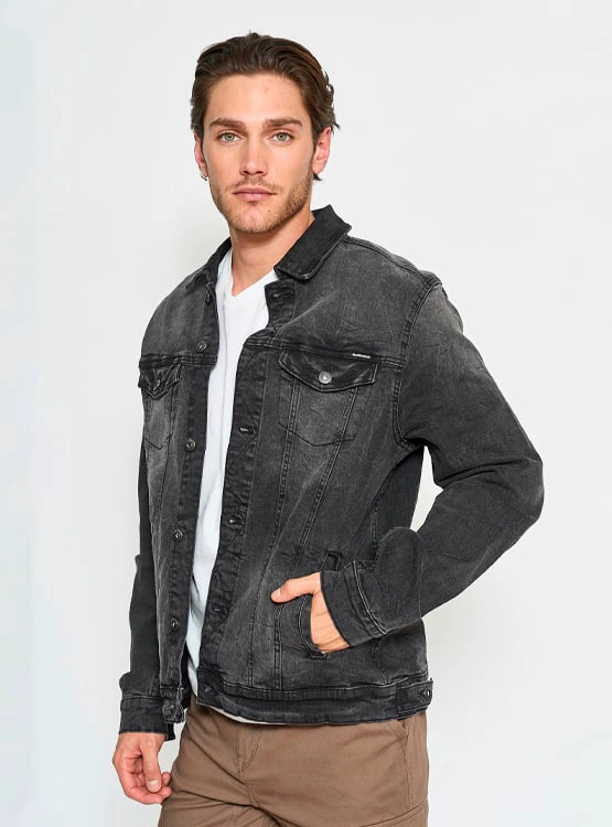 CHAQUETA HOMBRE BARBADOS DENIM - 1