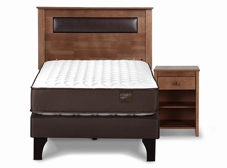 JUEGO DE DORMITORIO ROSEN CAMA EUROPEA ERGO T 1.5 PLAZAS + SET FERRARA - 1