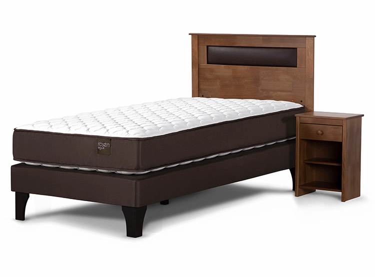 JUEGO DE DORMITORIO ROSEN CAMA EUROPEA ERGO T 1.5 PLAZAS + SET FERRARA - 2