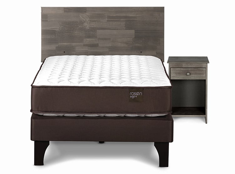 JUEGO DE DORMITORIO ROSEN CAMA EUROPEA ERGO T 1.5 PLAZAS + SET TABOR - 1