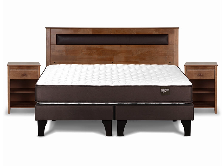 JUEGO DE DORMITORIO ROSEN CAMA EUROPEA ERGO T KING + SET FERRARA - 1