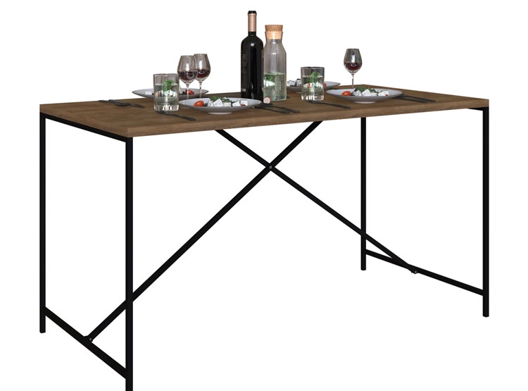JUEGO DE COMEDOR DECOCASA STEEL YORK 27923 2 SILLAS CAFÉ - 1