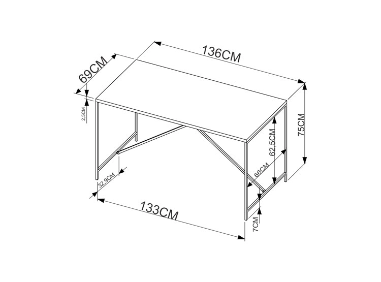 JUEGO DE COMEDOR DECOCASA STEEL YORK 27923 2 SILLAS CAFÉ - 3