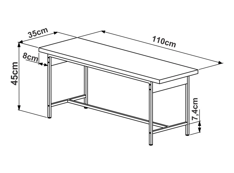JUEGO DE COMEDOR DECOCASA STEEL YORK 27923 2 SILLAS CAFÉ - 4