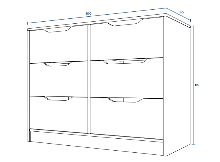 COMODA CIC BLANCO 6C - 5