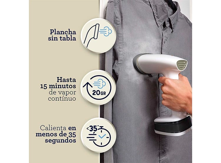 PLANCHA A VAPOR OSTER 1200 W GCSTFS200 VAPORIZADOR PRENDAS DE MANO PLEGABLE - 3