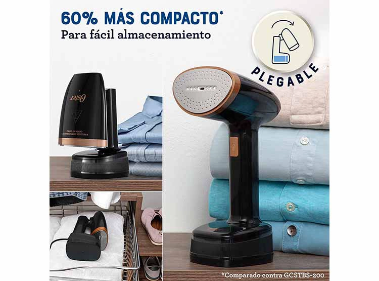 PLANCHA A VAPOR OSTER 1200 W GCSTFS300 VAPORIZADOR PRENDAS DE MANO PLEGABLE - 4