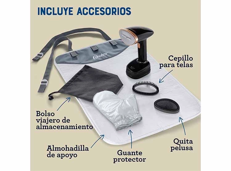 PLANCHA A VAPOR OSTER 1200 W GCSTFS300 VAPORIZADOR PRENDAS DE MANO PLEGABLE - 9