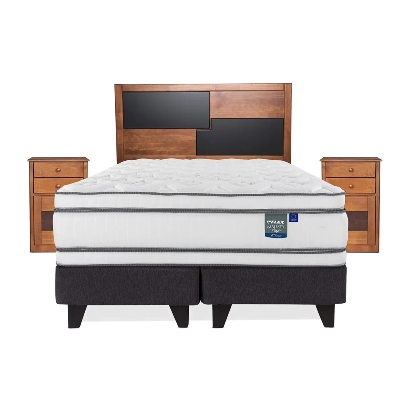 JUEGO DE DORMITORIO FLEX CAMA EUROPEA MAJESTY KING + SET COLONIA - 1