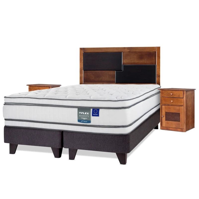 JUEGO DE DORMITORIO FLEX CAMA EUROPEA MAJESTY KING + SET COLONIA - 2