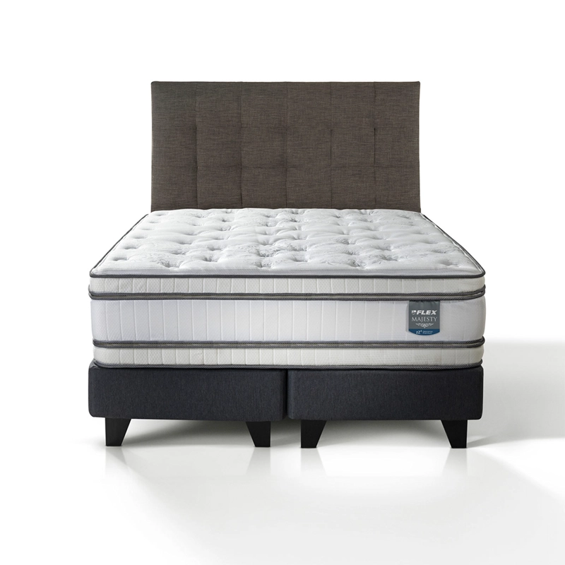 JUEGO DE DORMITORIO FLEX CAMA EUROPEA MAJESTY SÚPER KING + RESPALDO DESIGN - 1