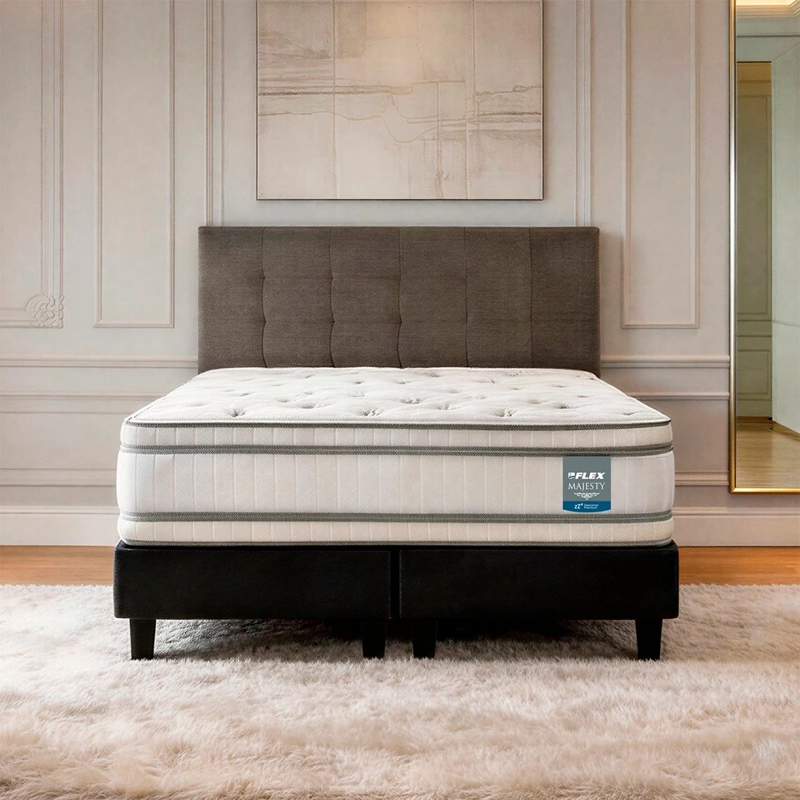JUEGO DE DORMITORIO FLEX CAMA EUROPEA MAJESTY SÚPER KING + RESPALDO DESIGN - 5