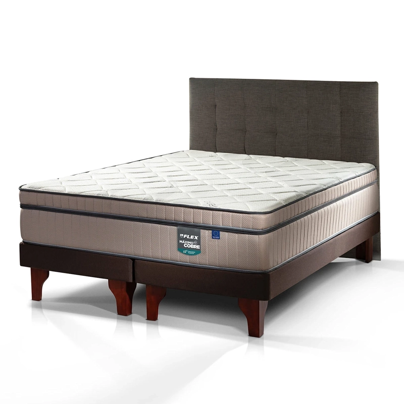 JUEGO DE DORMITORIO FLEX CAMA EUROPEA MAX COBRE KING + DESIGN GRAFITO - 3
