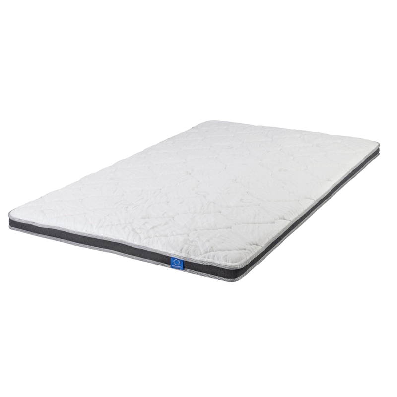CUBRECOLCHON TOPPER FLEX 1.5 PLAZAS BLANCO LISO SALUS BOX - 1