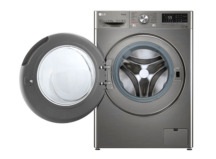LAVADORA SECADORA LG WD14VVC4S6C 14KG 8KG PLATA - 2