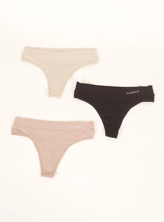 3 PACK CULOTTE MUJER FLORES 25005 - 1