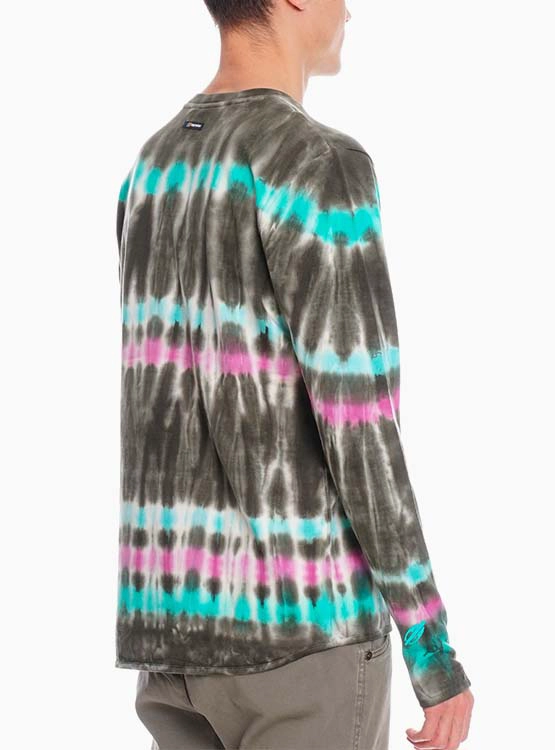 POLERA MANGA LARGA ALGODÓN HOMBRE MORMAII TIE DYE - 3