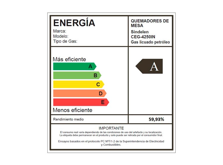 ENCIMERA GAS SINDELEN 2 PLATOS CEG-4250IN - 5
