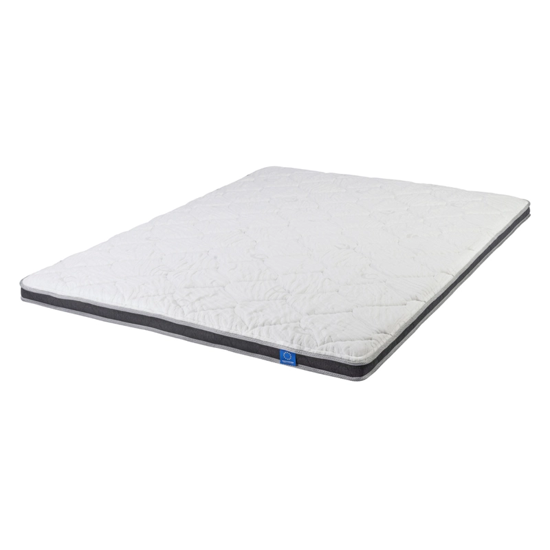 CUBRECOLCHON TOPPER FLEX 2 PLAZAS GRIS LISO SALUS - 1