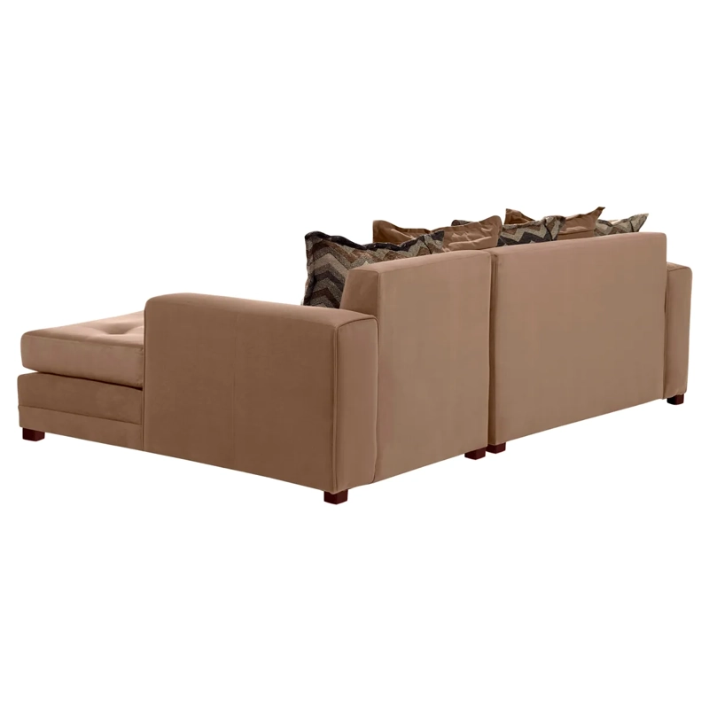 SOFÁ SECCIONAL LIVING FACTORY MILLAN DERECHO 4 CUERPOS FELPA - 6
