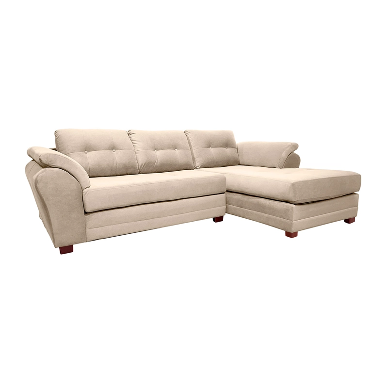 SOFÁ SECCIONAL LIVING FACTORY SAMI DERECHO 4 CUERPOS FELPA - 4
