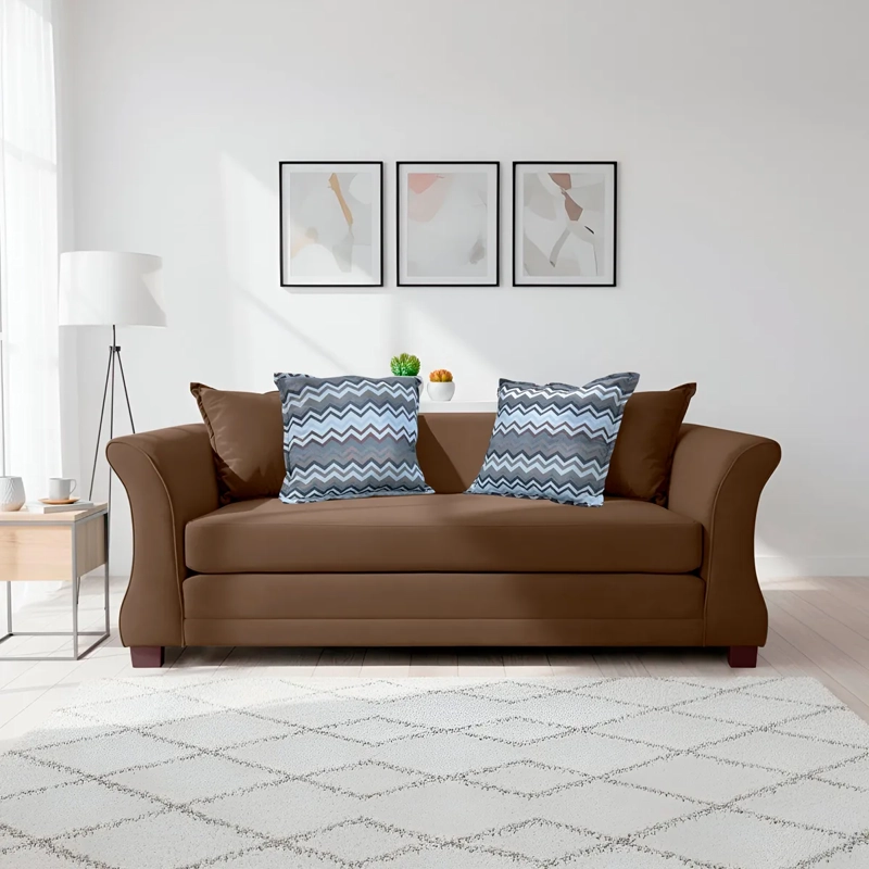 SOFÁ LIVING FACTORY KEREM 3 CUERPOS FELPA