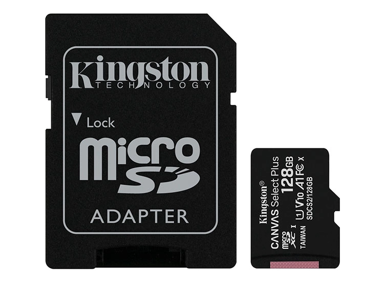 MEMORIA KINGSTON MICROSD C/ADAPT SELECT PLUS 128GB - 4