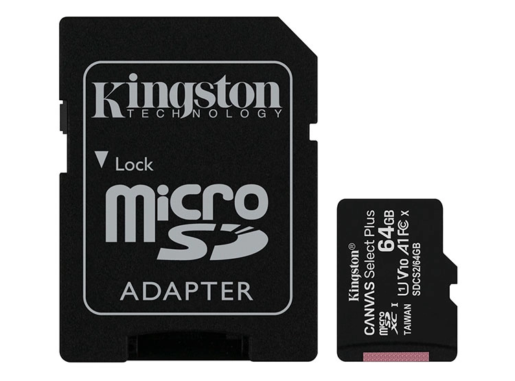 MEMORIA KINGSTON MICROSD C/ADAPT SELECT PLUS 64GB - 4