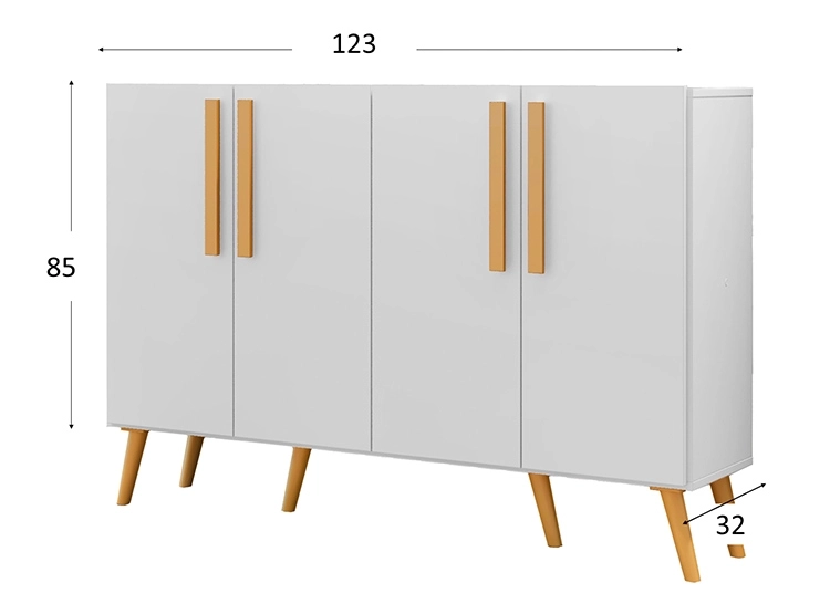 BUFFET BE DESIGN RETRO VIENA BLANCO 4P - 4