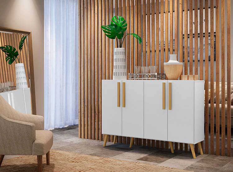 BUFFET BE DESIGN RETRO VIENA BLANCO 4P - 5