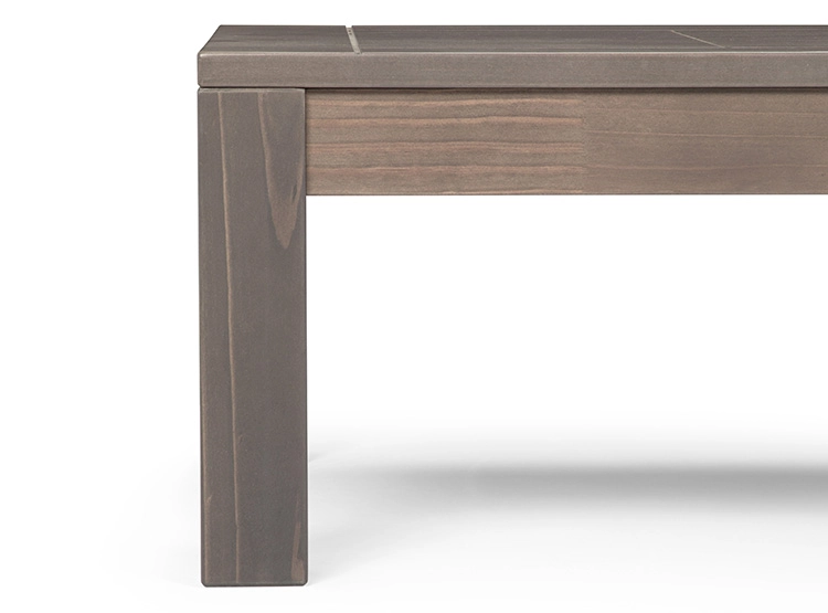 MESA DE CENTRO ROSEN NEW SAPELLY RECTANGULAR CENIZA GRAFITO 110 X 70 CM - 4