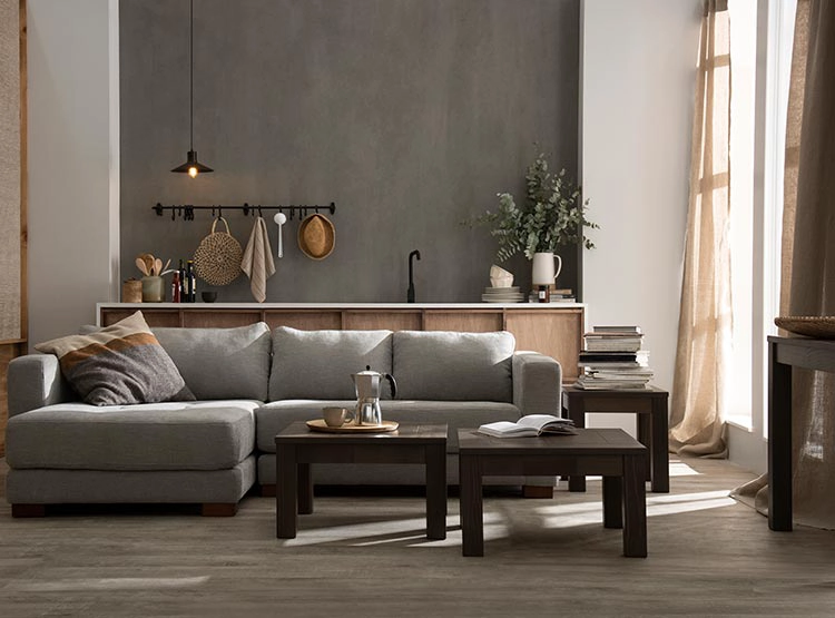 MESA DE CENTRO ROSEN NEW SAPELLY RECTANGULAR CENIZA GRAFITO 110 X 70 CM - 9
