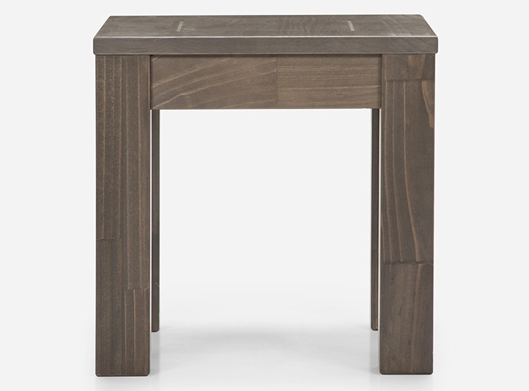 MESA LATERAL ROSEN NEW SAPELLY CENIZA GRAFITO 50 X 50 CM - 1